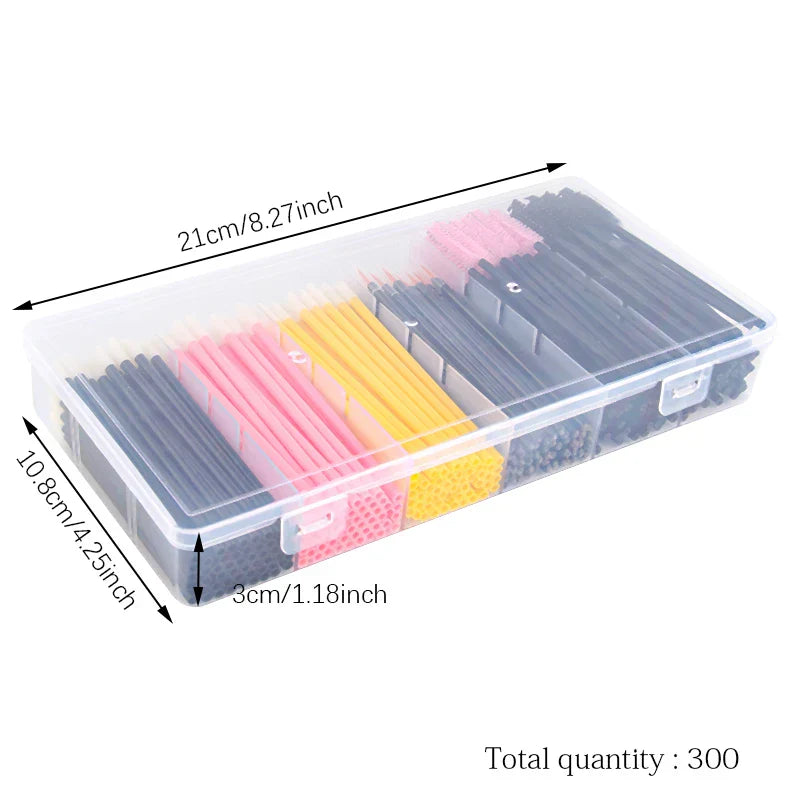 Hot Sale 300PCS/Box Eyelash Extension Set Lashes Micro