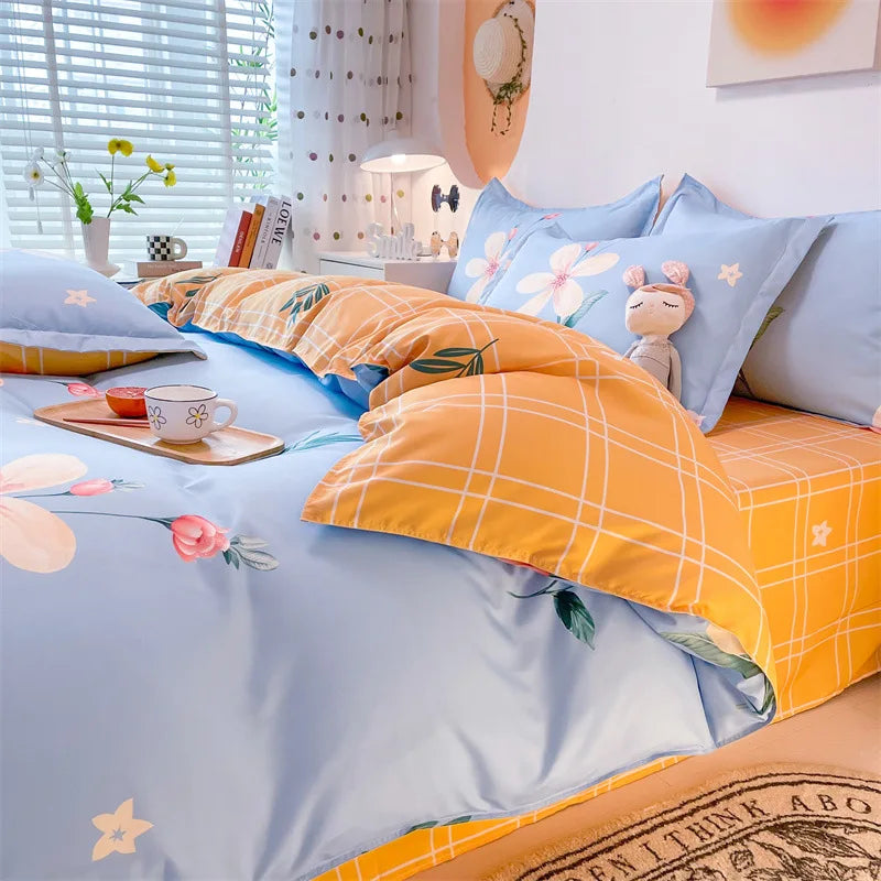 Cute Bedding Set Men Women Duvet Cover Bed