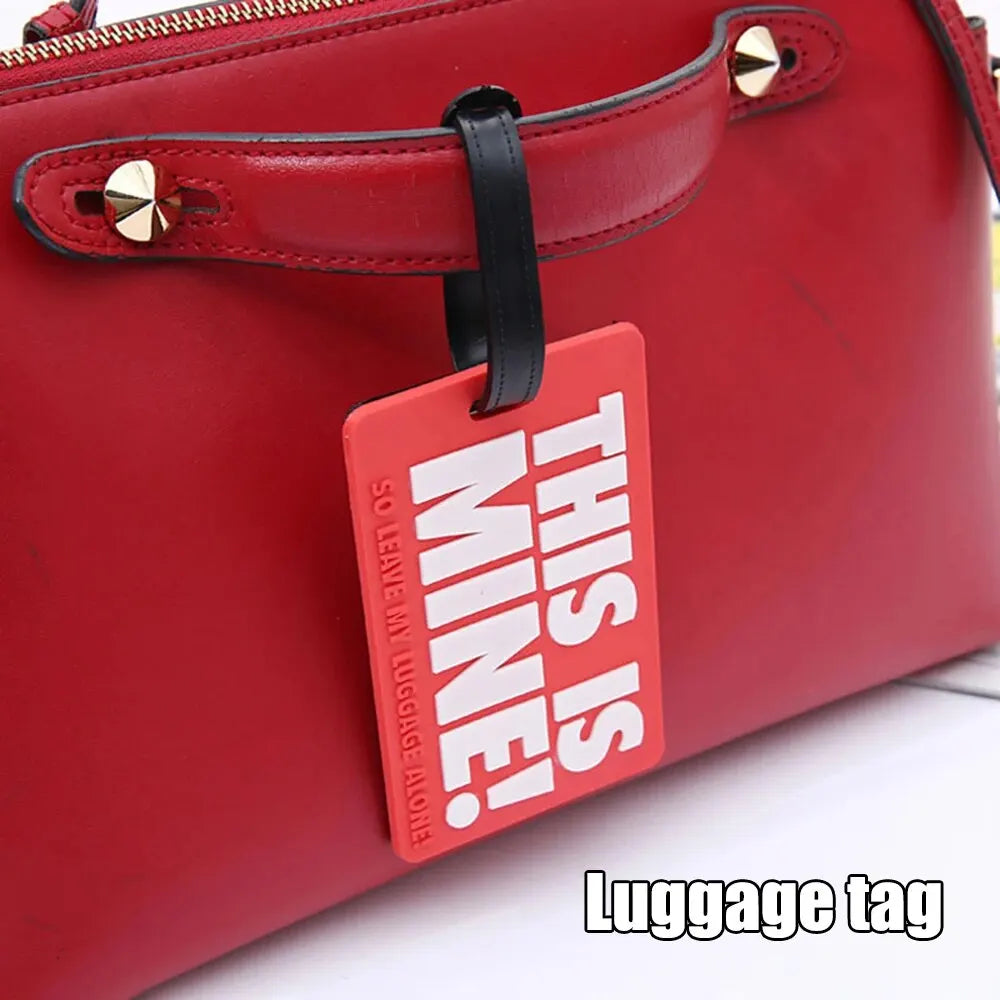 Pvc Soft Rubber Luggage Tags Silicone Creative Card