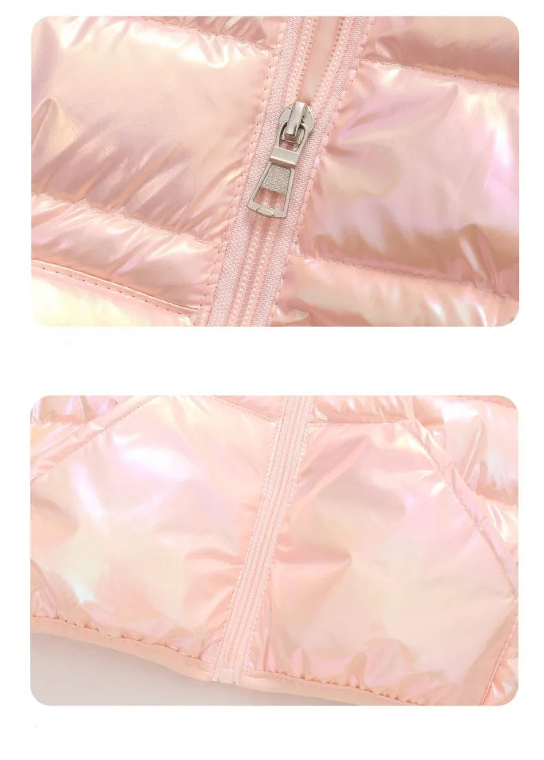 Winter Hooded Lightweight Down Jackets Children Girls Boys