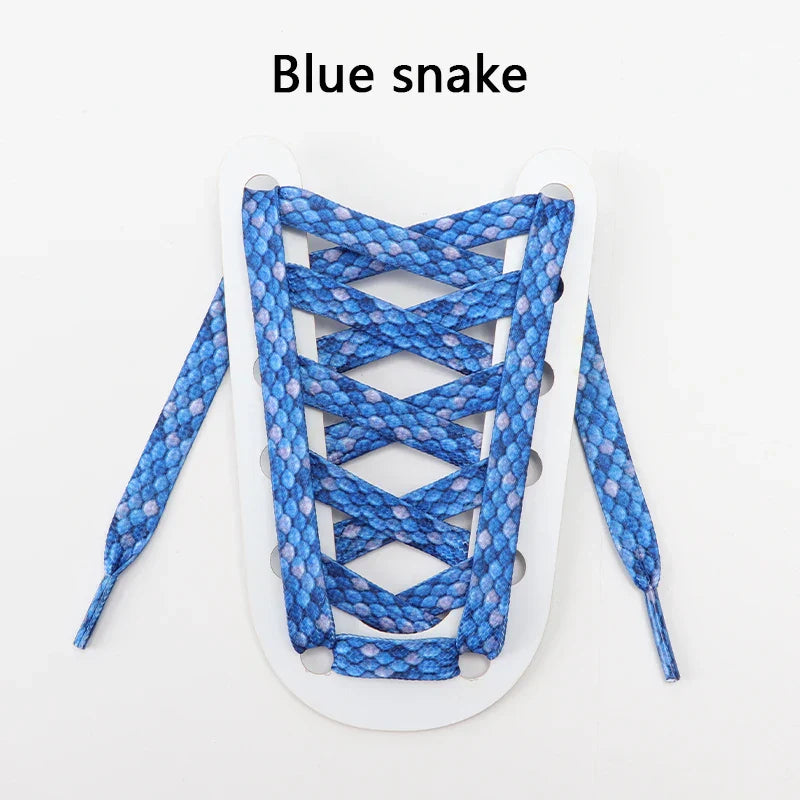Animal Pattern Shoelaces Flat AF1AJ Sneakers Shoe laces