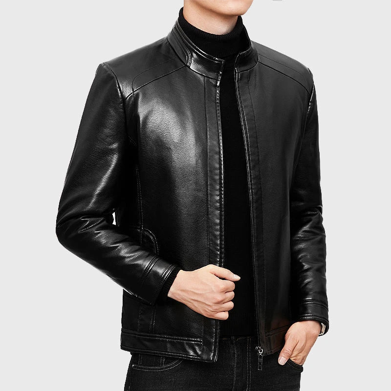 Men Leather Suit Jacket Men Slim Fit blazer