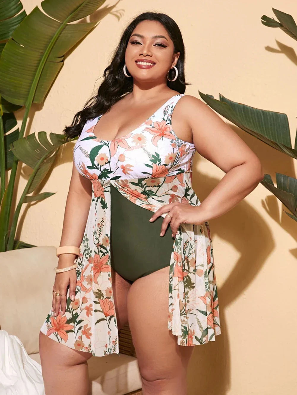 2024 Women New Swimsuit One Piece Swimwear Plus