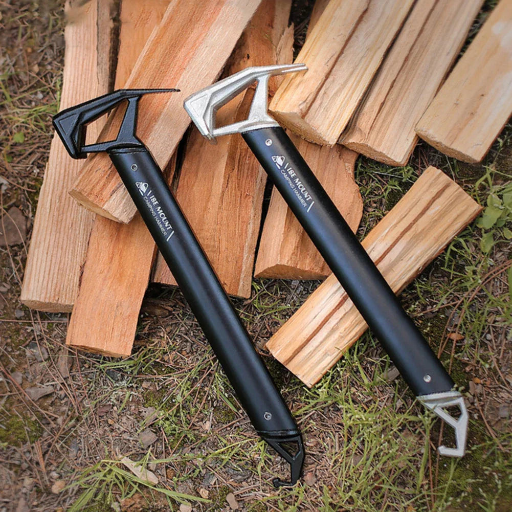Camping Hammer Stainless Steel Ground Pegs Hammer Outdoor