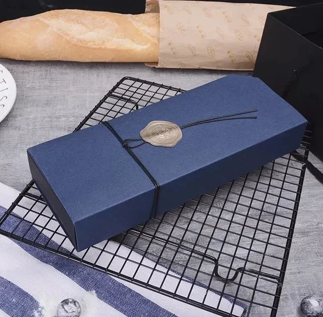 10pcs Blue Chocolate Box Packaging With Insert Dessert