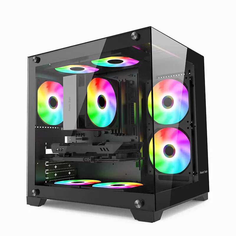 Power Train Seaview Glaze MATX Case Panoramic Side