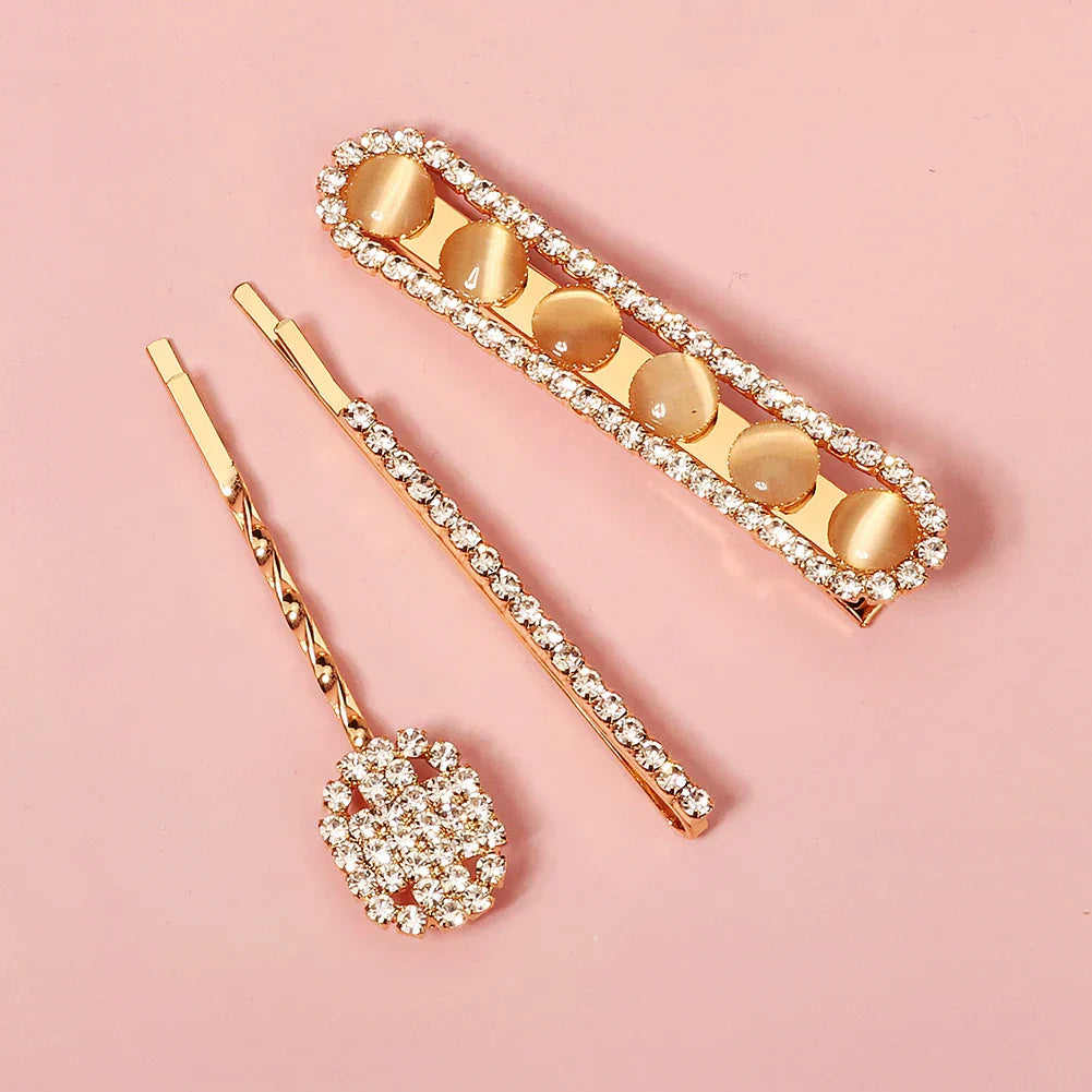 Miallo Fashion Rhinestone Hair Clips for Women Girls