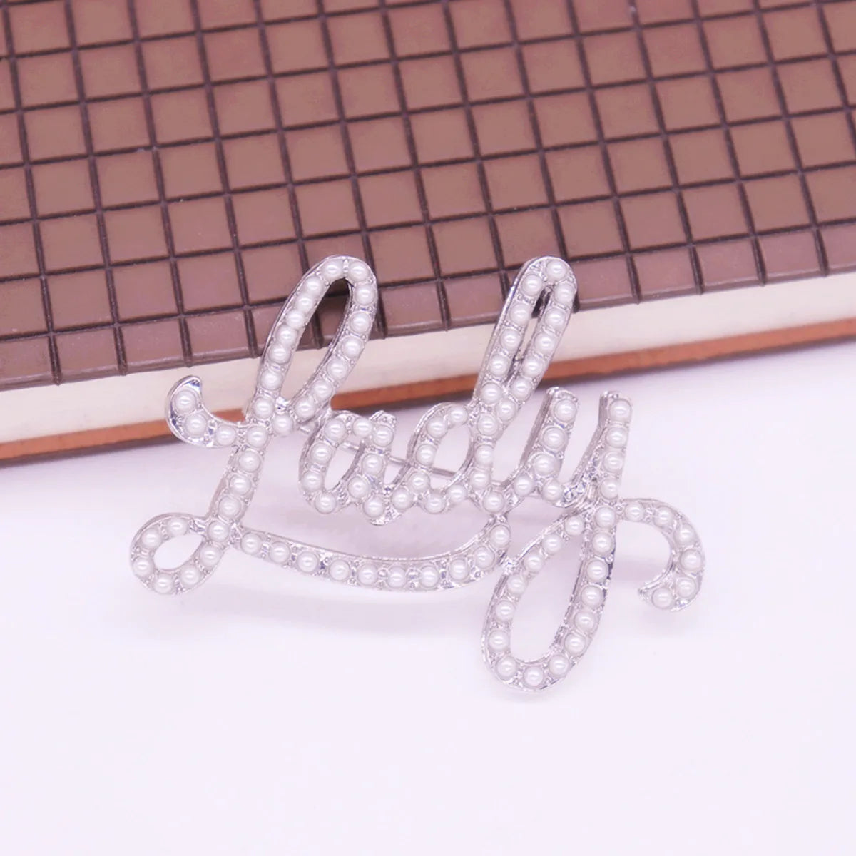 Custom Stylish Alloy Metal Imitation ABS Pearl Letters