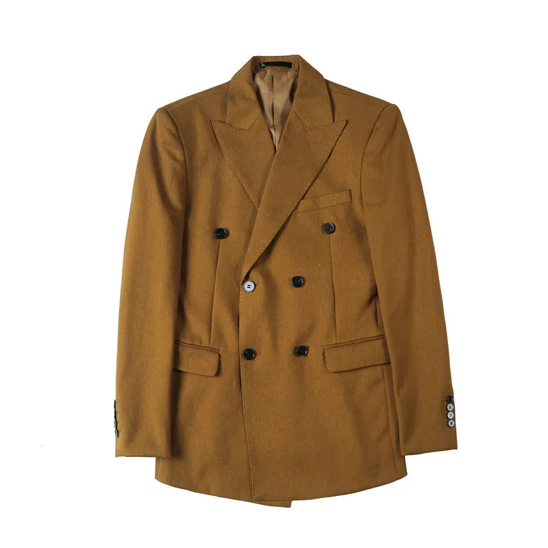 2022 Fashion Double Breasted Suit Jacket Slim Fit