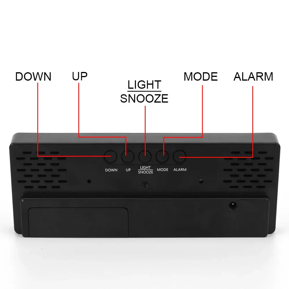 Snooze Function Digital Alarm Clock For Bedroom Bedside