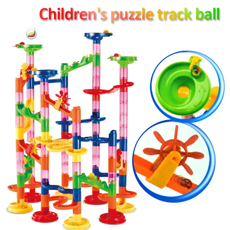 Marble Run Race Track Building Blocks Kids 3D