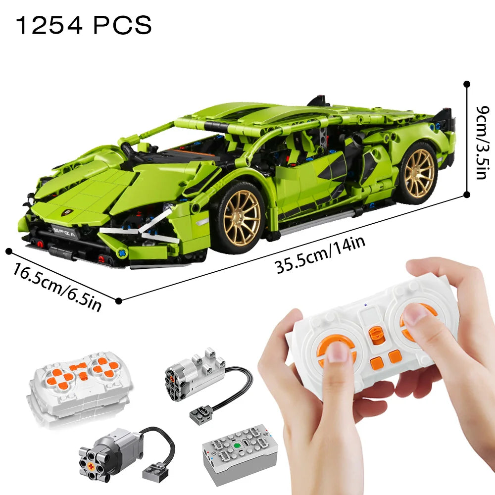 Riceblock Technical 1:14 Racing Sport Car Model Building