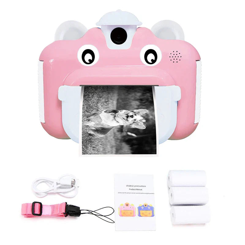 Children's Instant Print Camera With Thermal Printer Kids