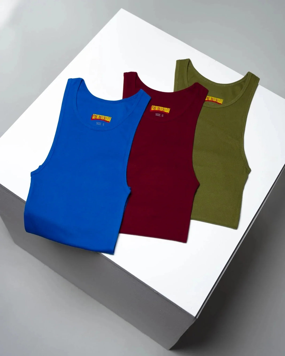 Get Better Today Tank Tops Pack 3pcsSet Mens