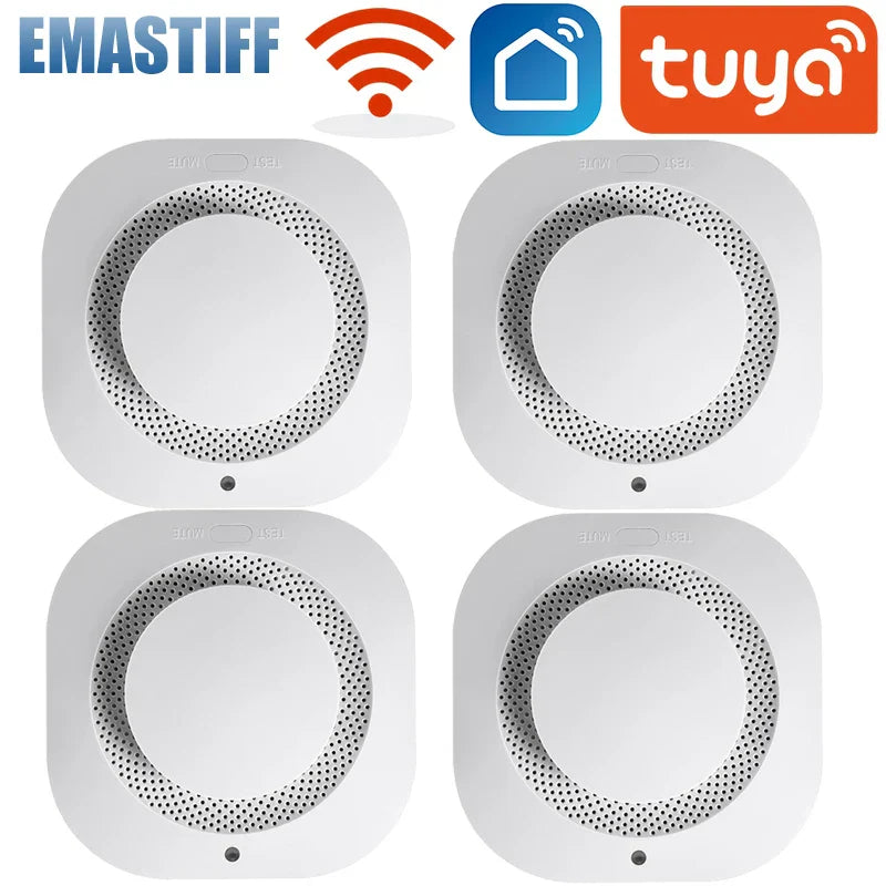 Tuya Smart WiFi 90DB Smoke Detector Sensor Alarm