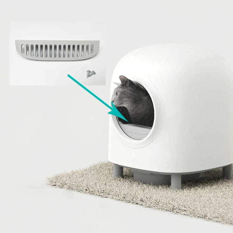 Cat Litter Box Footrest grill Petree Self Automatic