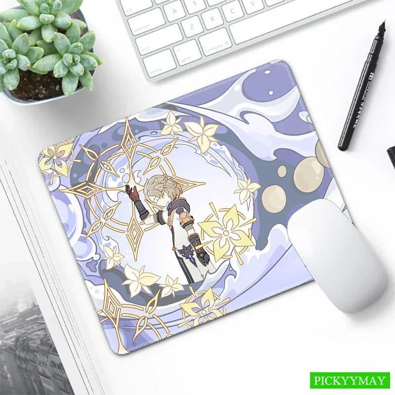 Genshin Impact Desk Mat Gamer Mousepads Mouse Pad
