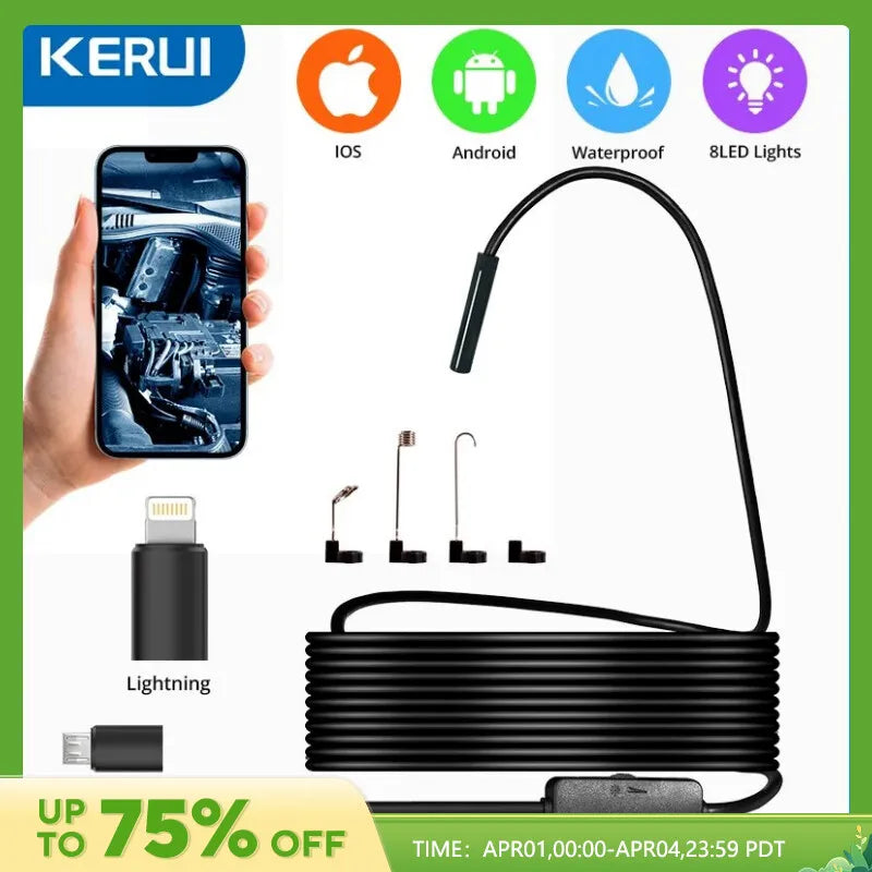 KERUI Endoscope Camera For IOS iPhone iPad Android