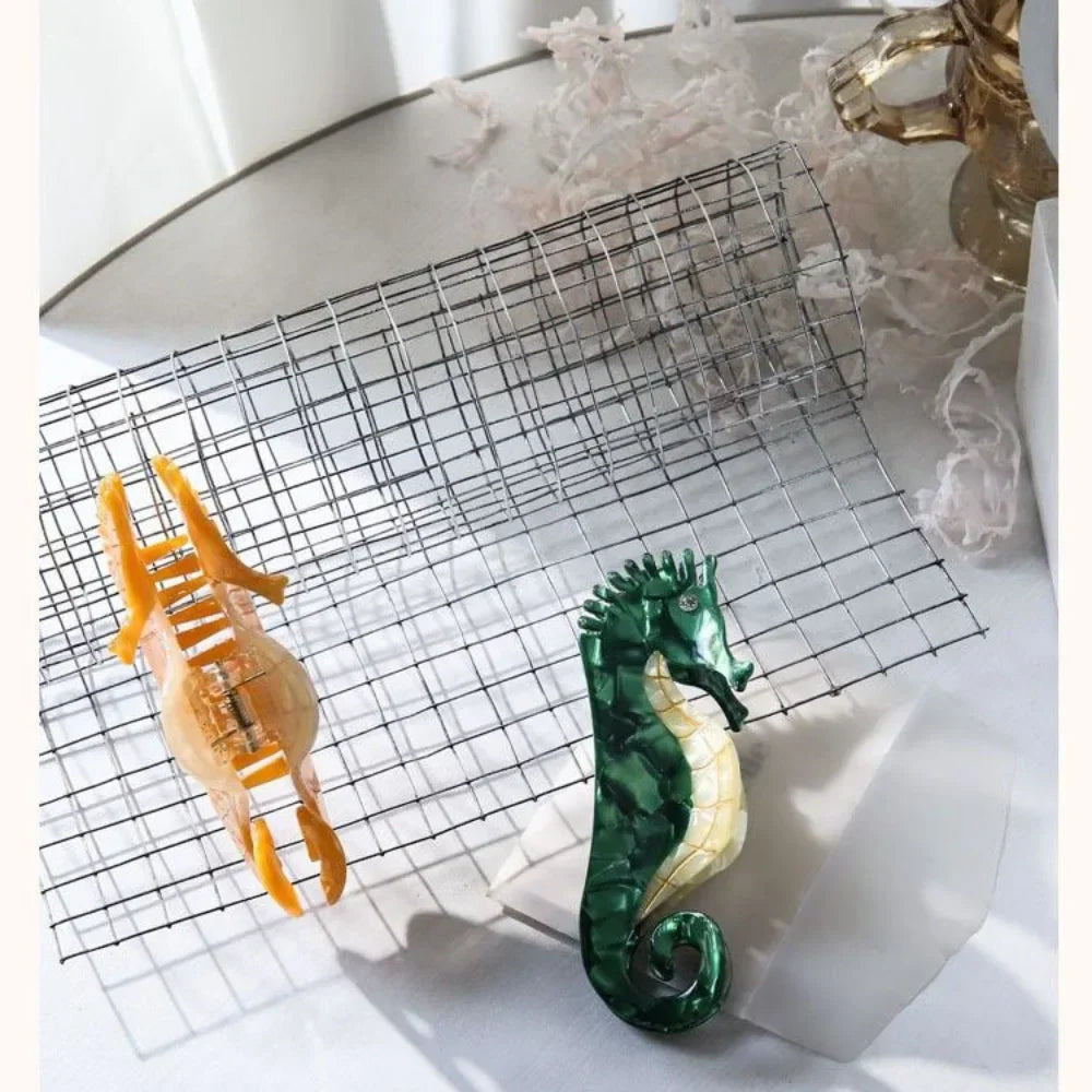 Muweordy 11cm Large Seahorse Hair Clip Marine Series