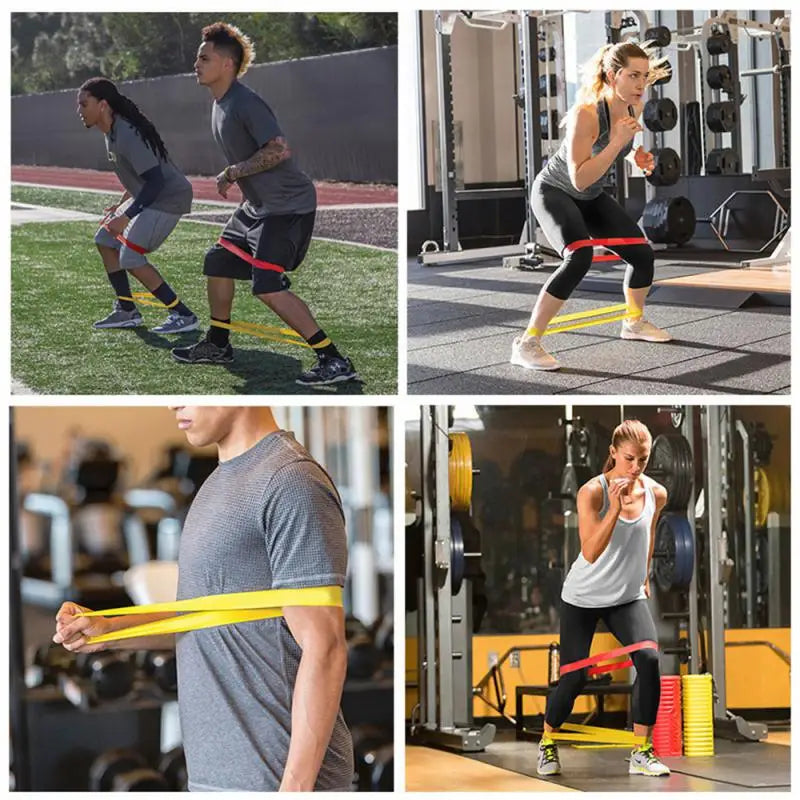 Portable Fitness Resistance Bands Workout Rubber Bands Yoga