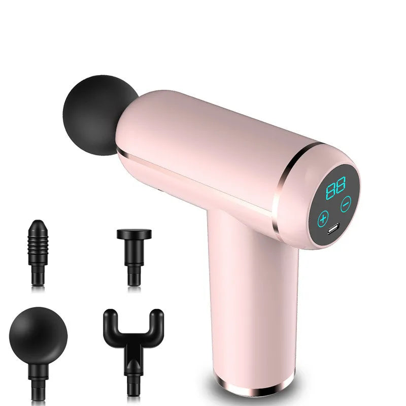 Portable LCD Display Massage Fascia Gun For Body