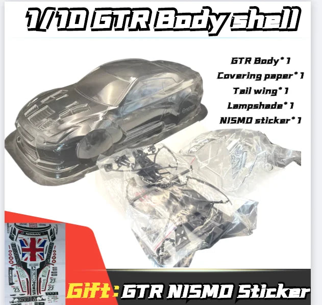 1/10 GTR R35 PVC Transparent clean no painted