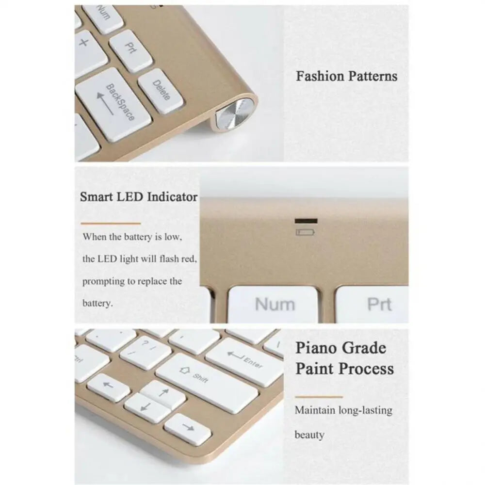 Spanish Hebrew Korean Thai Wireless Keyboard Mouse Combo