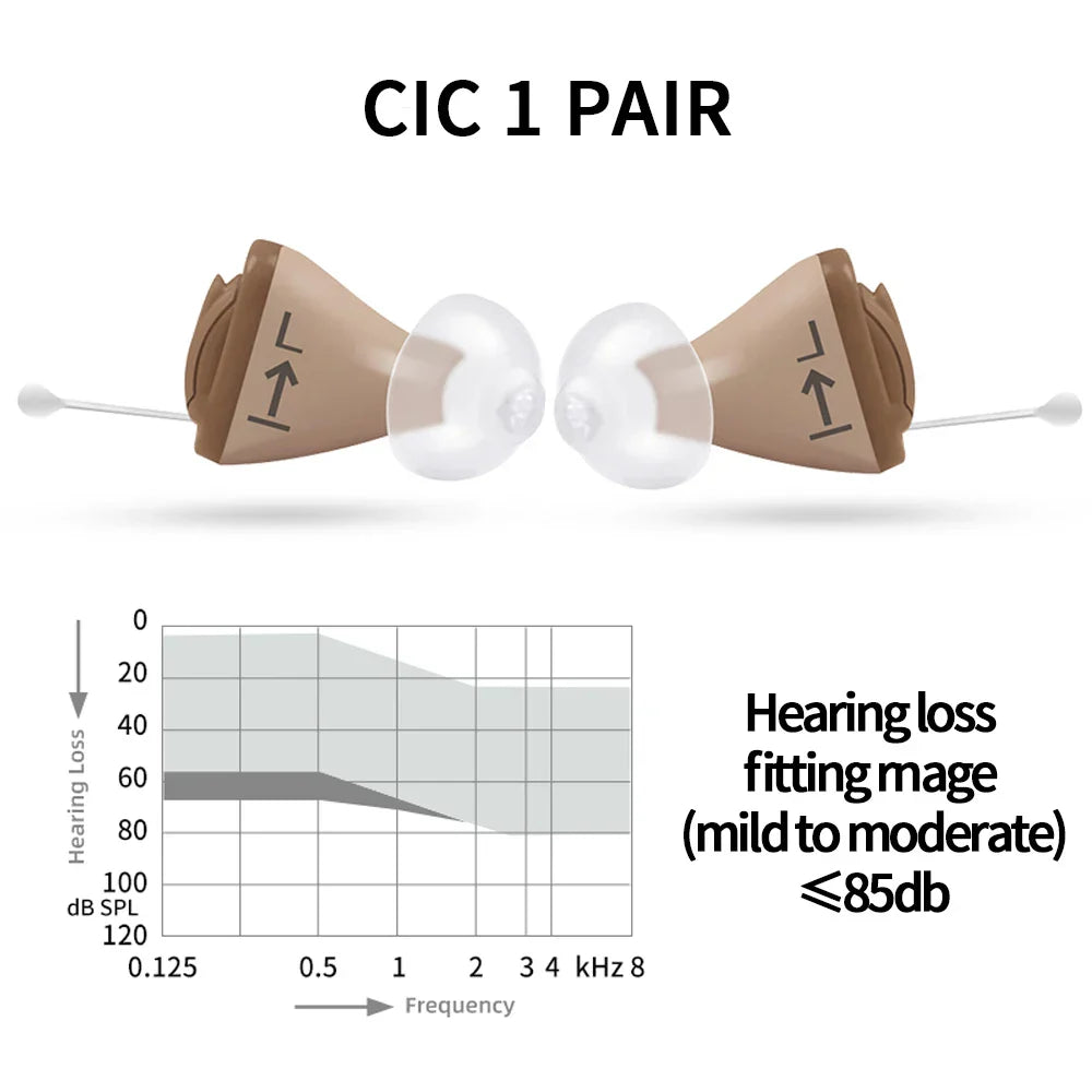 Signia Invisible Hearing Aid 8 Channel Programmable Digital