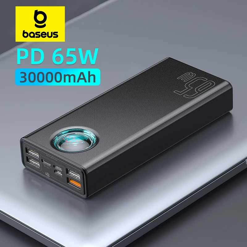 Baseus 65W Power Bank 30000mAh PD Quick Charge