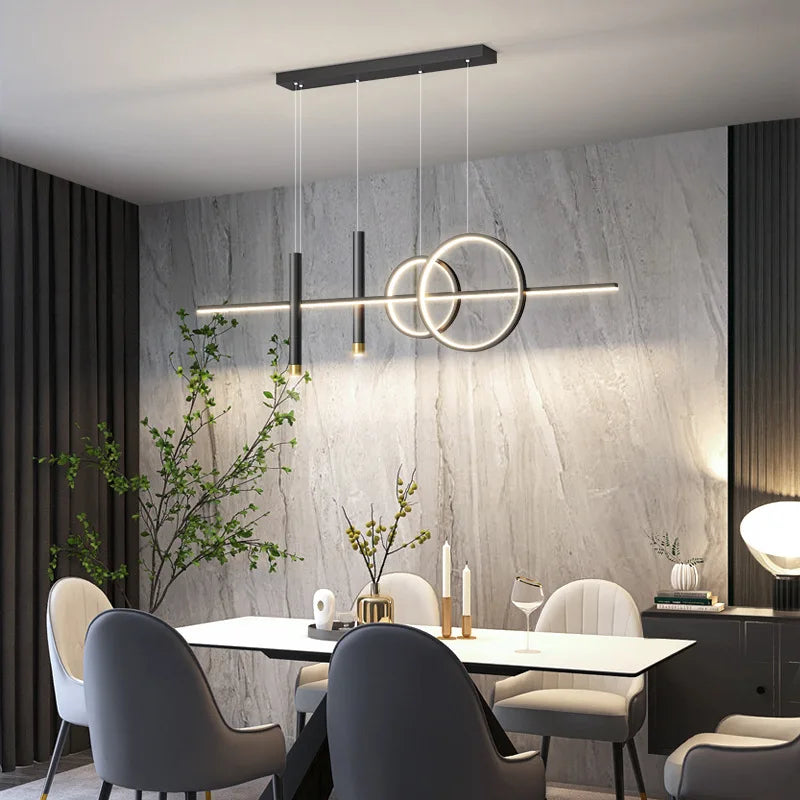 Restaurant Lights Nordic Chandeliers Light Luxury Minimalist Dining