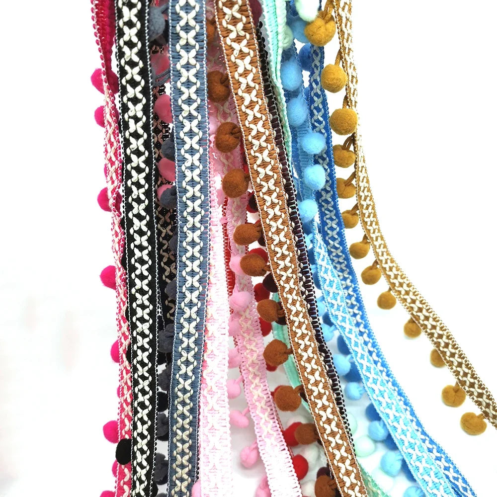 10yards Pom Pom Trim Lace Fabric Sewing Accessories