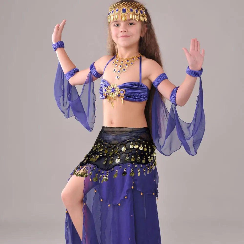 1Pc Belly Dance Waist Chain – 5-Layer Gold Coin Hip Scarf