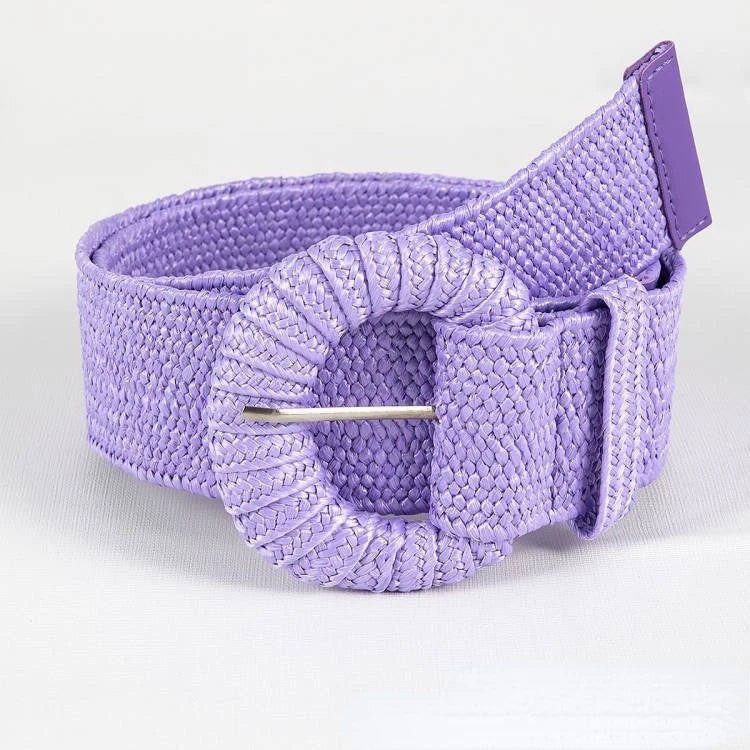 Bohemian Style Hand-woven Black and White Round Buckle