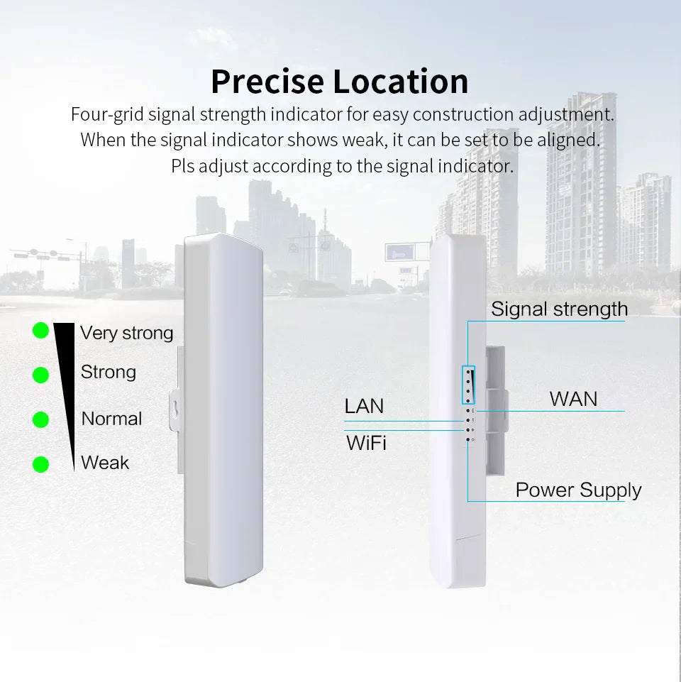 COMFAST 900Mbps 5KM Long Distance Outdoor Wireless Bridge
