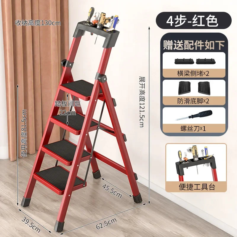 Folding Ladder Carbon Steel Protable Ladder Chair Strong