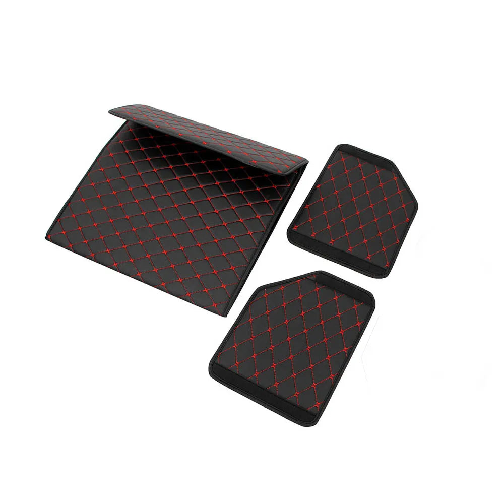 Folding Leather Car Trunk Storage Box Waterproof Cargo