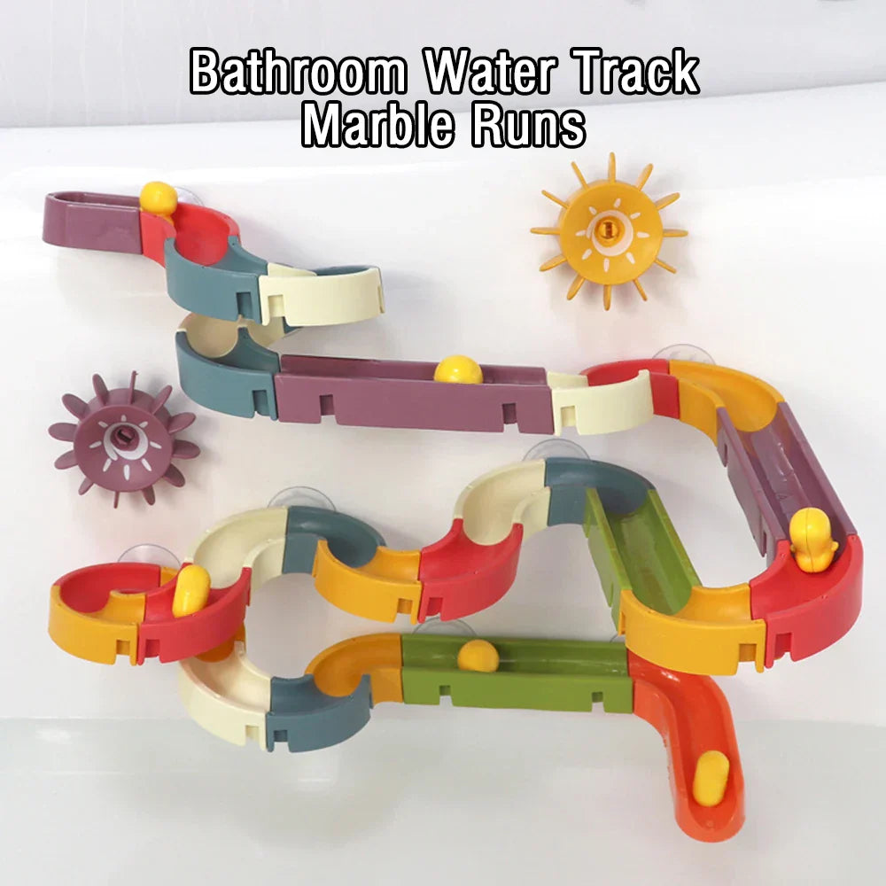 Marble Runs Baby Item Bath Toys DIY Assembled
