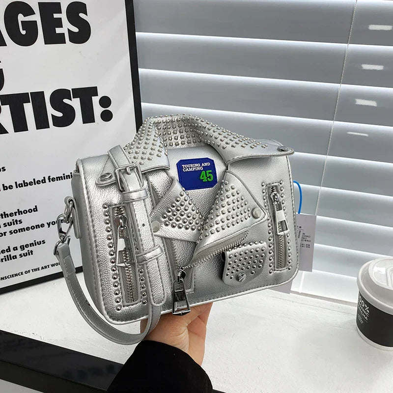 Fashion Jacket Shoulder Bags for Women Hip Hop