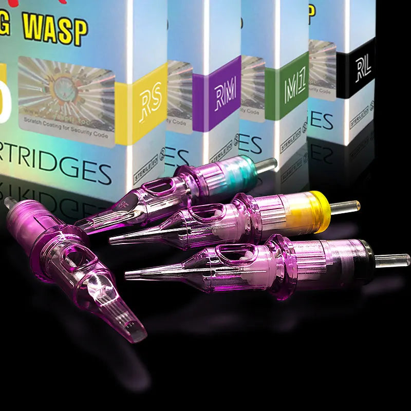 BIGWASP Purple Cartridge Tattoo Needles RM Professional Disposable