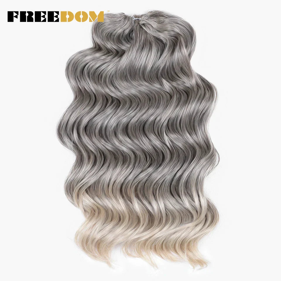 FREEDOM Synthetic Deep Curly Twist Crochet Hair 16