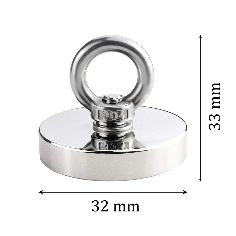 Super Strong Neodymium Fishing Magnet Hook N52 Heavy