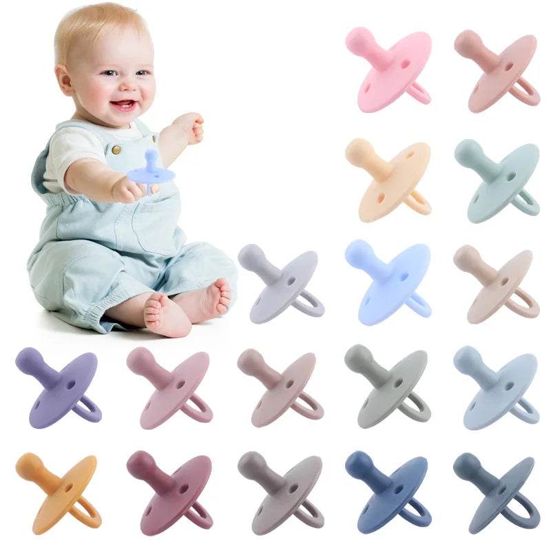 Baby Silicone Pacifier Safe Food Grade Teether Newborn