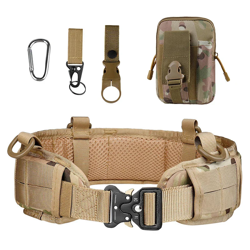 Men's Waist Belt Set Military Outdoor Hunting Tactical