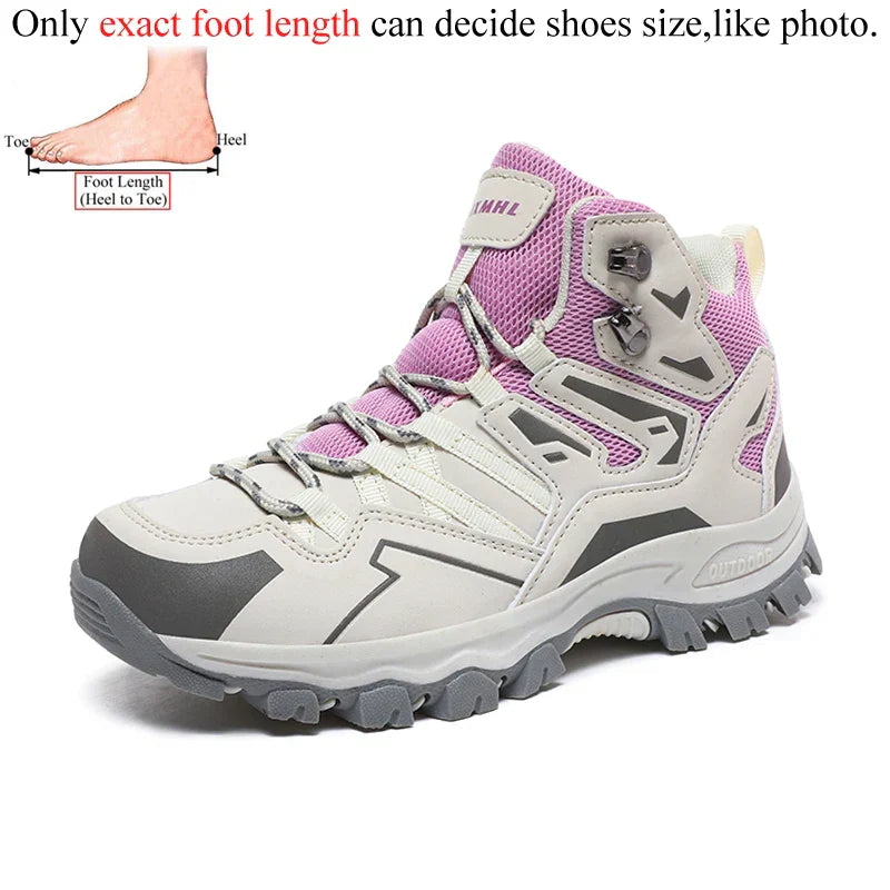Outdoor Women Ankle Hiking Boots Trekking Shoes Mountain