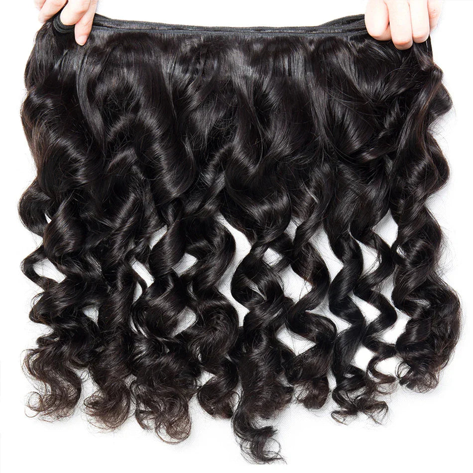 Loose Wave Hair Bundles with Frontals 13x4 Malaysian