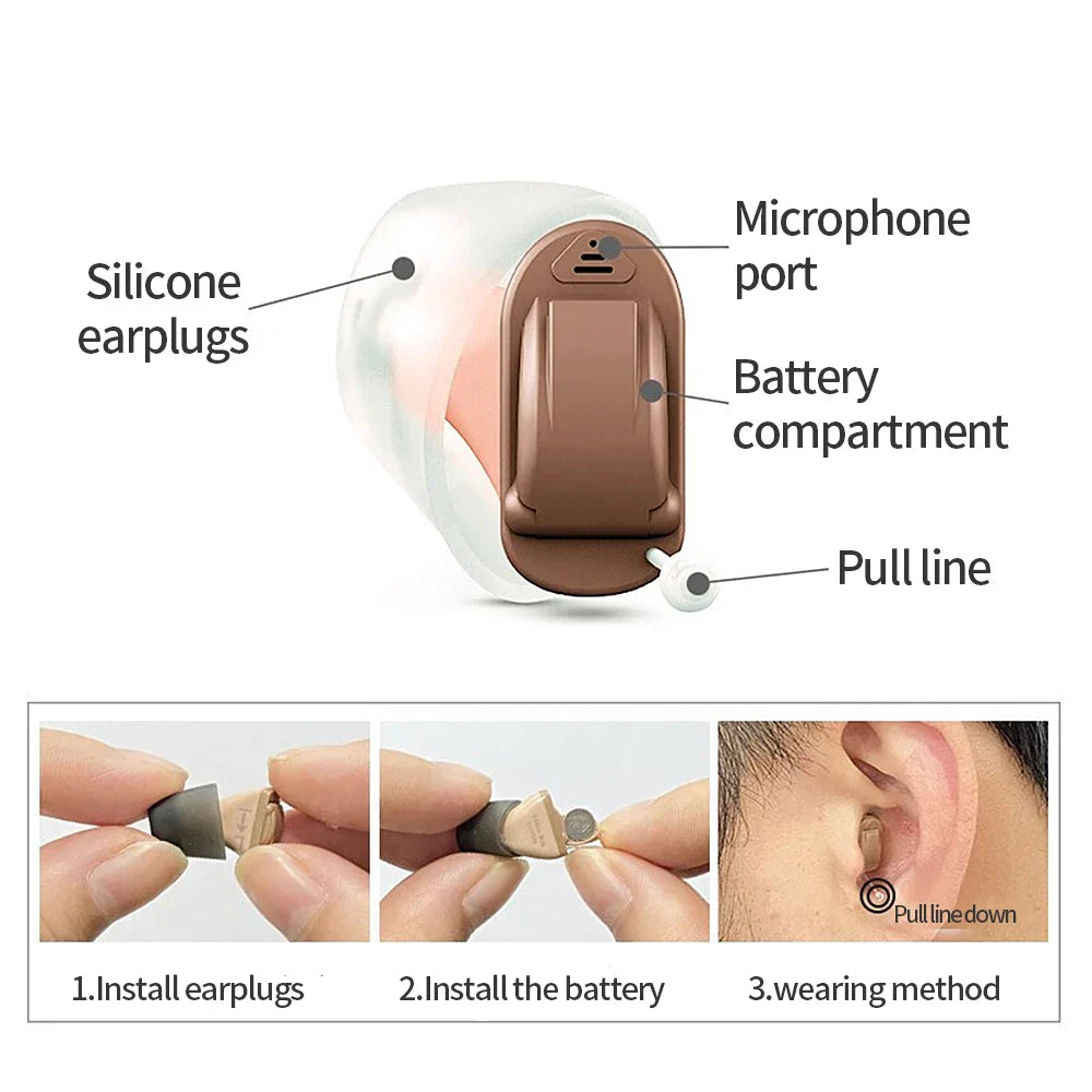 Signia Invisible Hearing Aid 8 Channel Programmable Digital