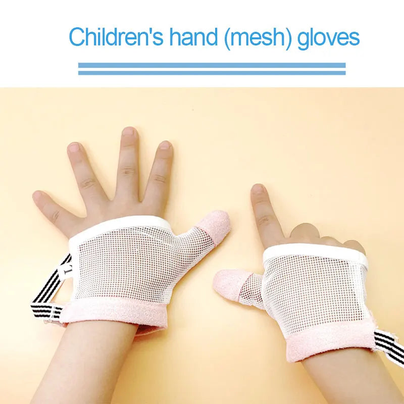 Newest Baby Prevent Bite Fingers Nails Glove Children