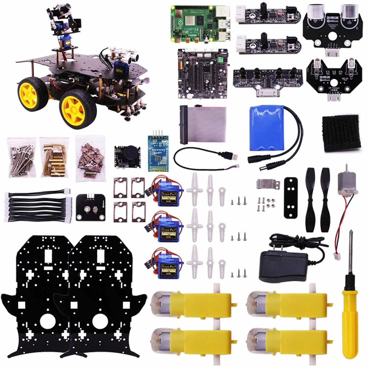 4WD Smart Robot Car Automation Kit For Raspberry