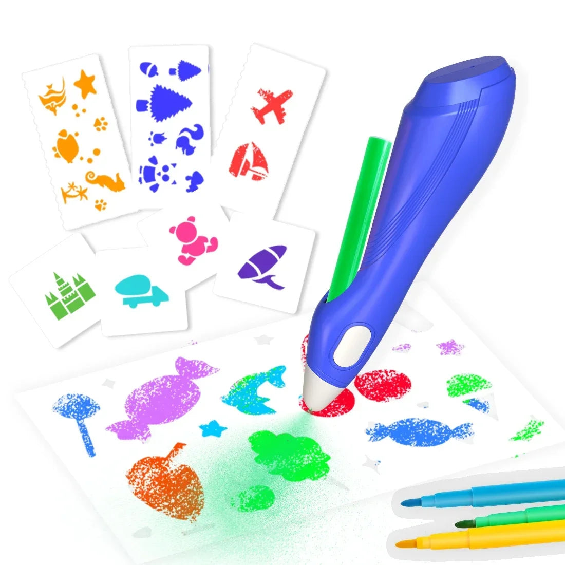 Electric Watercolor Spray Pen Children Hand-painted Color Paintbrush