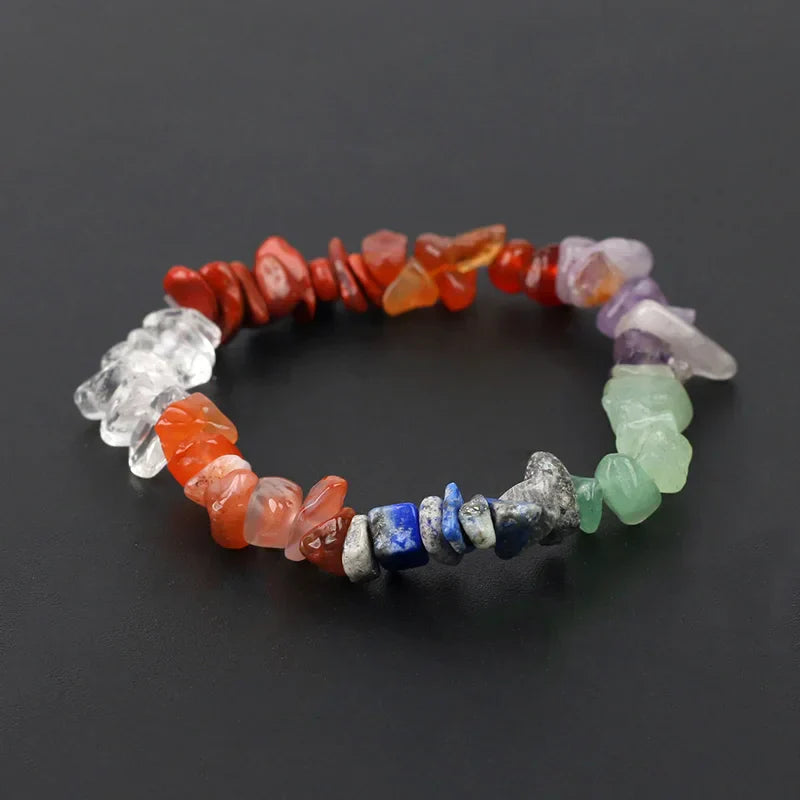 Natural Crystal Gemstone Irregular Energy Stone Bracelet Beads